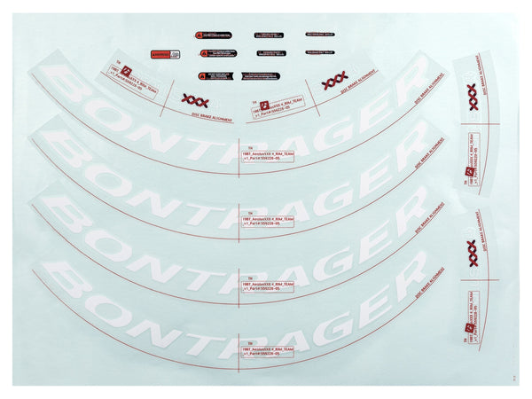 Bontrager Wheelsystem Replacement Aeolus XXX 4 Decals