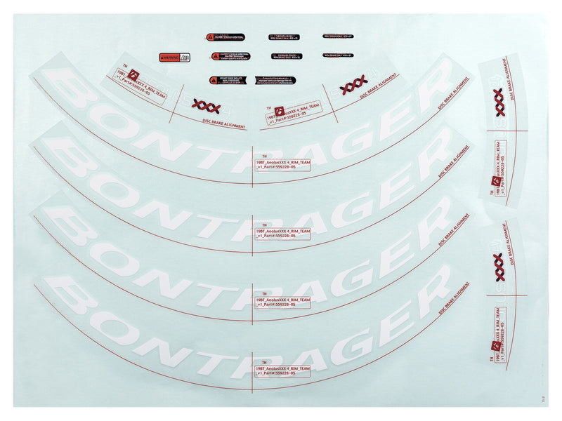 Bontrager Wheelsystem Replacement Aeolus XXX 4 Decals