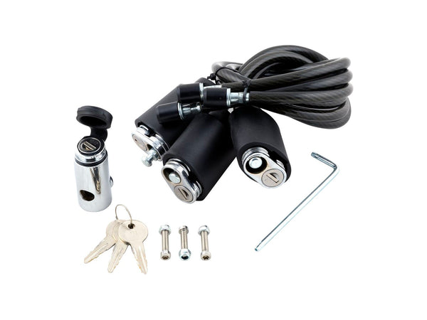 Kit de câbles antivol pour porte-vélos de type plateforme Kuat Transfer (3 vélos)