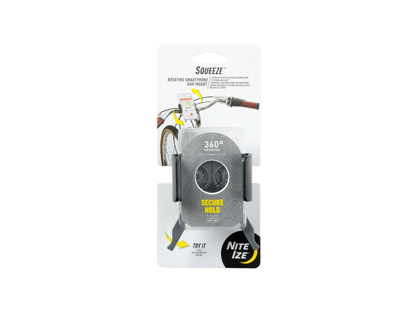 Nite Ize Squeeze Rotating Smartphone Bar Mount (support de barre pour smartphone)