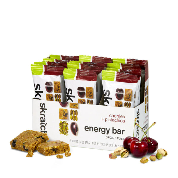 Skratch Labs Barre Énergétique Sport Fuel Cerises et Pistaches
