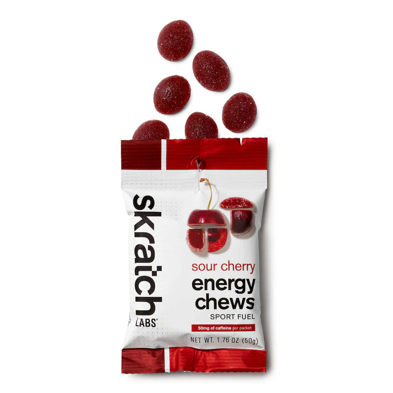 Skratch Labs Energy Chews Cerise avec caféine