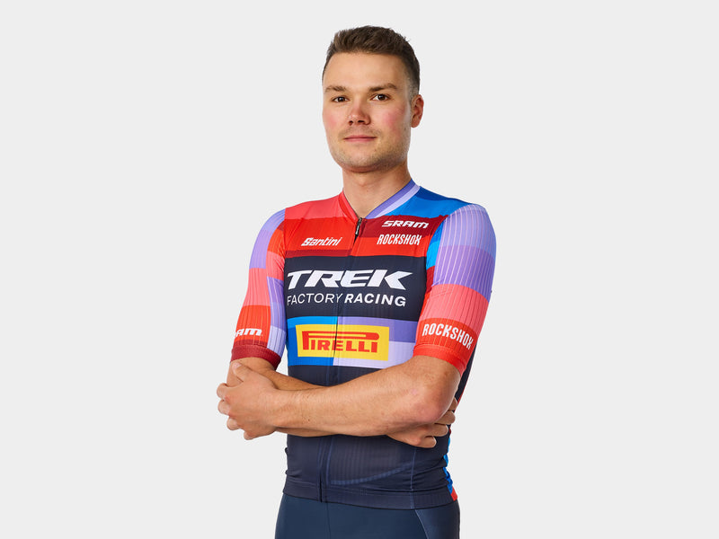 Maillot cycliste Santini Trek Factory Racing Replica pour homme